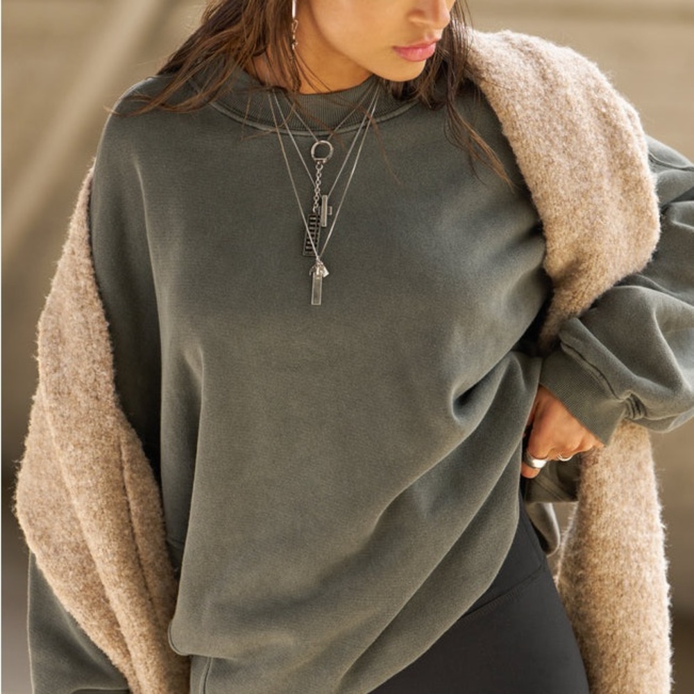 NWT JOAH BROWN Crew Sweatshit O/S